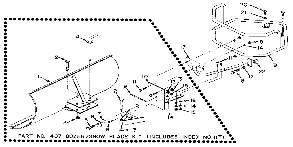 DOZER / SNOW BLADE ATTACHMENT