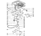 Troybilt 34308 cutter bar drive mechanism, engine oil drain tube, and wheel diagram
