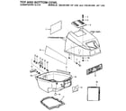 Craftsman 225581496 top and bottom cowl diagram