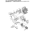 Craftsman 225581496 fuel and recirculation system diagram