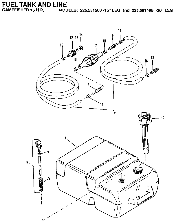 FUEL TANK AND LINE