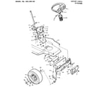 Craftsman 502255190 steering diagram