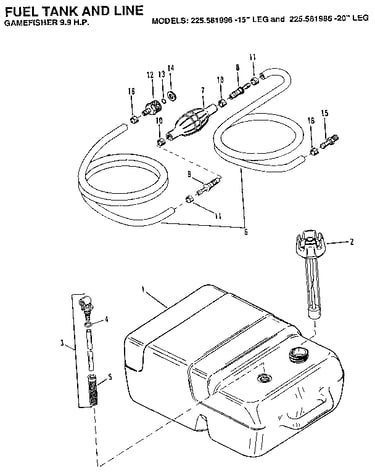 Fuel tank and line