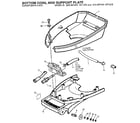 Craftsman 225587495 bottom cowl and support plate diagram