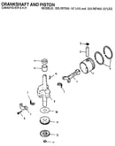 Crankshaft and piston