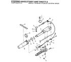 Craftsman 225587495 steering handle/twist grip throttle diagram