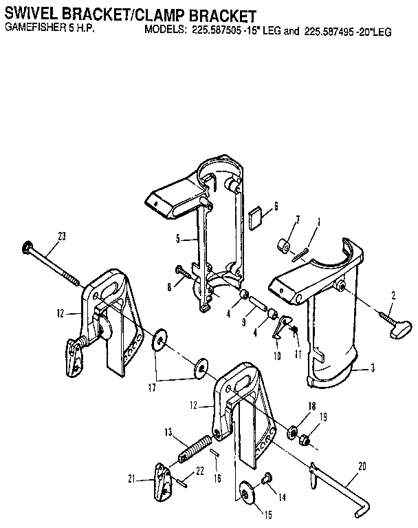 Swivel bracket/clamp bracket