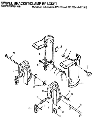 Swivel bracket/clamp bracket