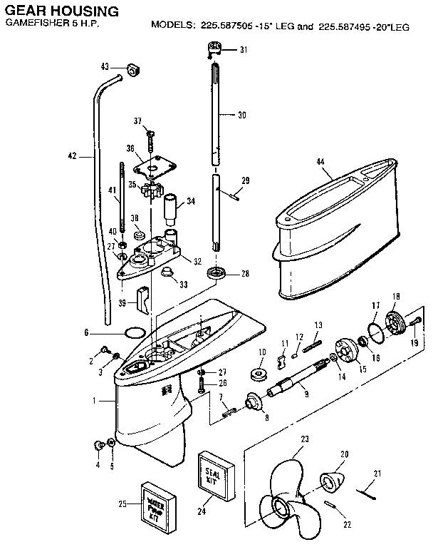 Gear housing