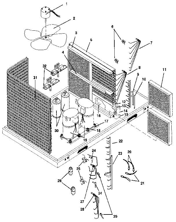 FUNCTIONAL REPLACEMENT PARTS-7-1/2 THRU 10 TON UNITS