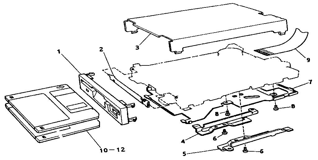 Floppy disk drive assembly