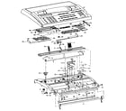 Brother FAX680 panel frame (fax680/740m/780mc) diagram
