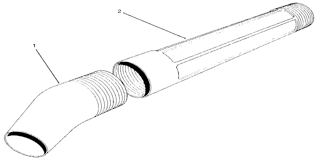 Blower tube assembly