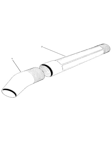 Blower tube assembly