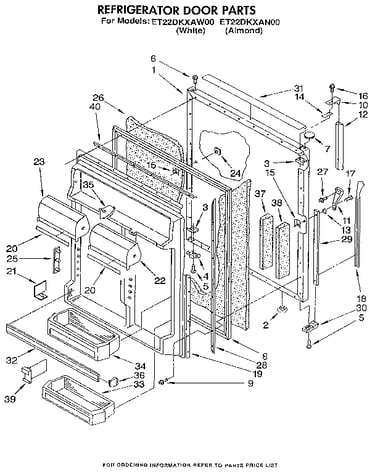 Refrigerator door
