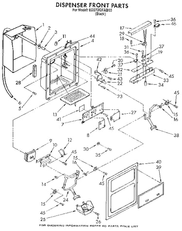 Dispenser front