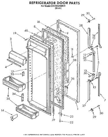 Refrigerator door