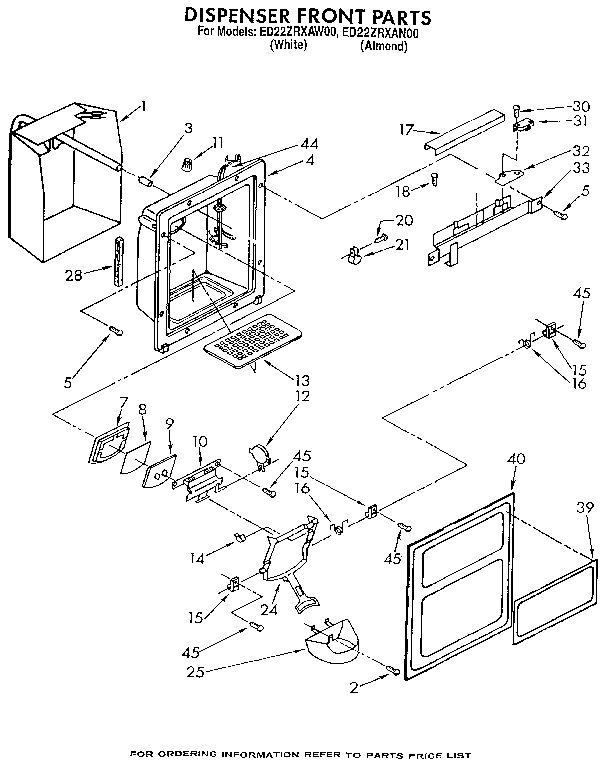 DISPENSER FRONT