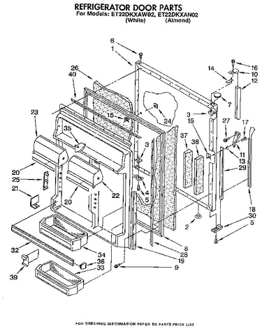 Refrigerator door