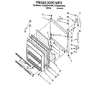 Whirlpool ET22DKXAN02 freezer door diagram