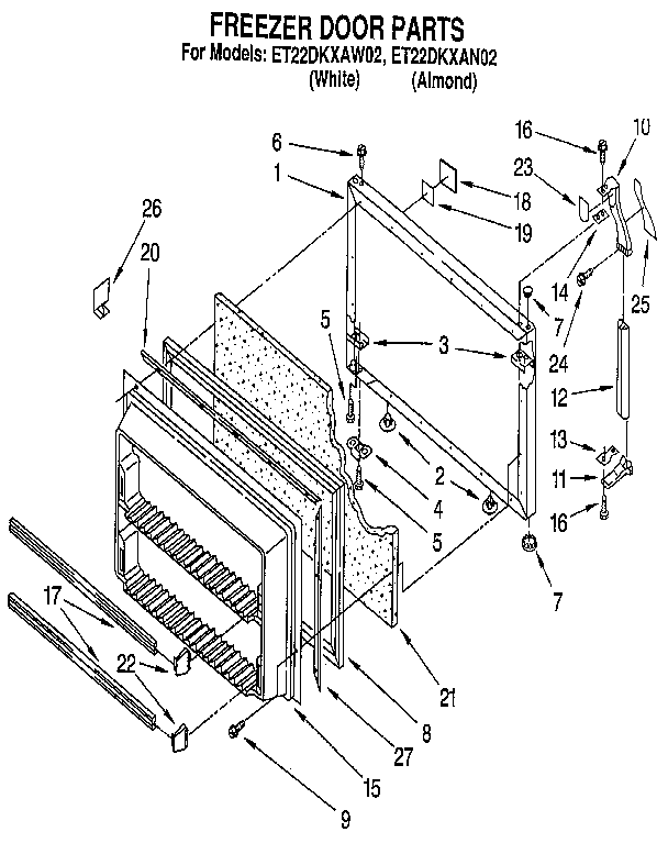 Freezer door