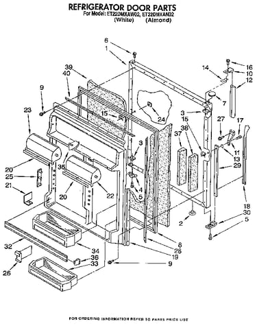 Refrigerator door