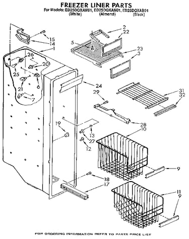 Freezer liner