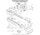 Whirlpool ED27DQXAB04 motor and ice container diagram