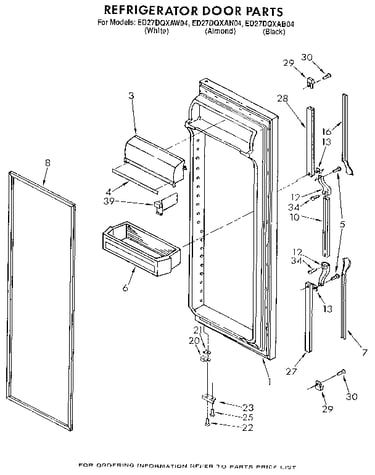Refrigerator door