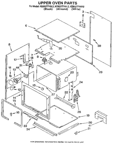 Upper oven