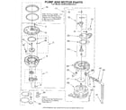 KitchenAid KUDA230YWH1 pump and motor diagram