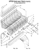 Upper rack and track