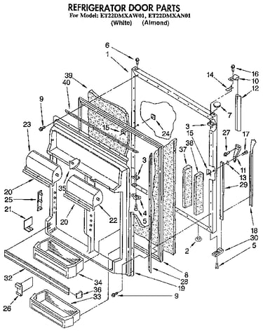 Refrigerator door