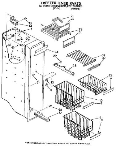 Freezer liner