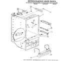 Whirlpool ED27DQXAW05 refrigerator liner diagram