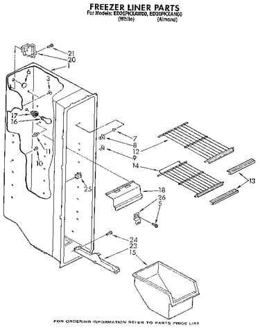 Freezer liner