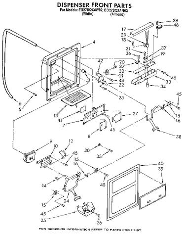 Dispenser front