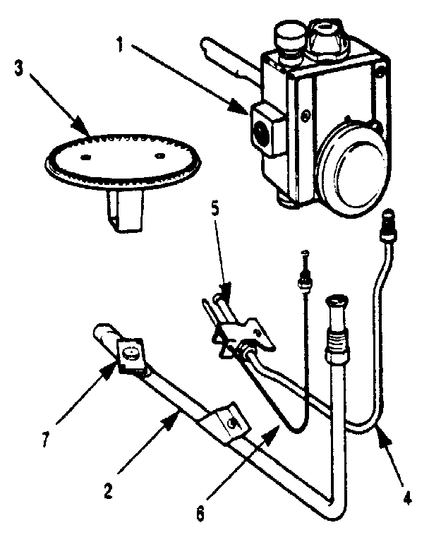 Thermostat and burner