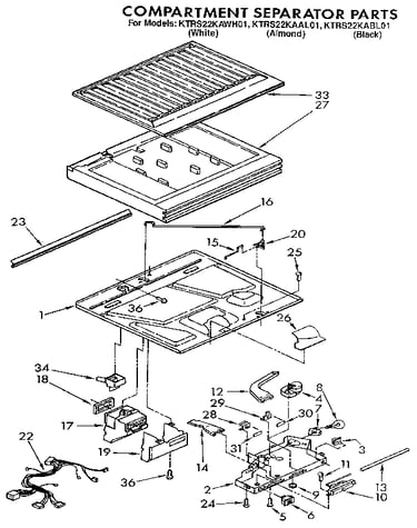 Compartment separator