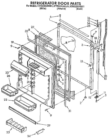 Refrigerator door