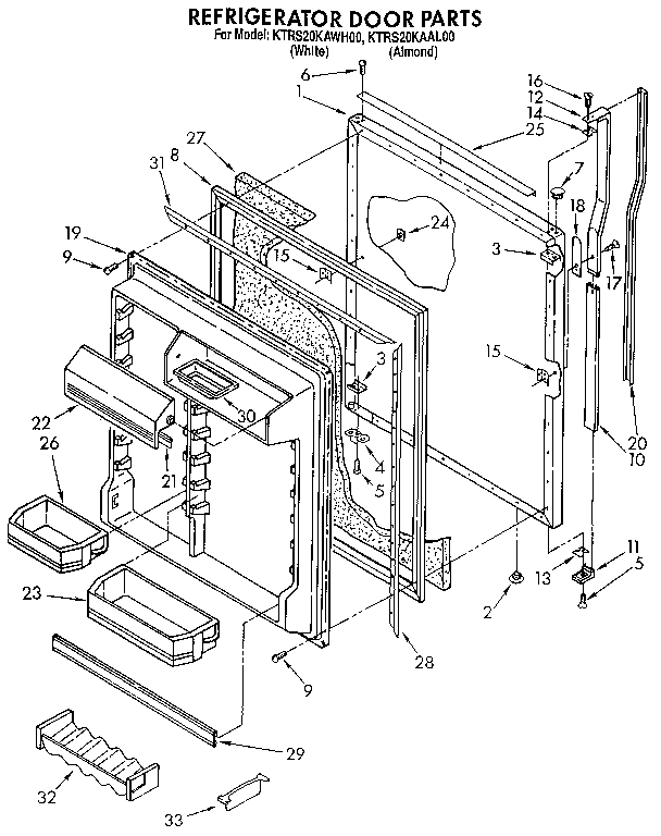 Refrigerator door
