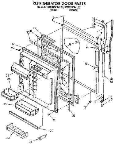 Refrigerator door