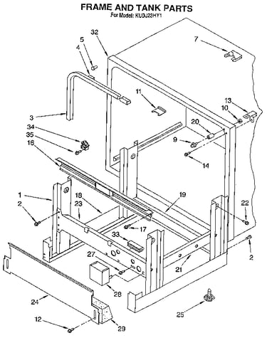 Frame and tank