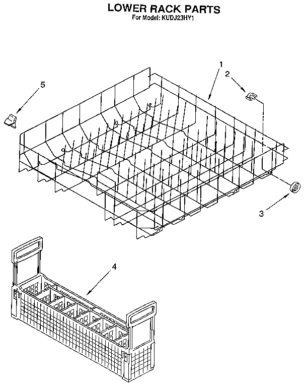 Lower rack
