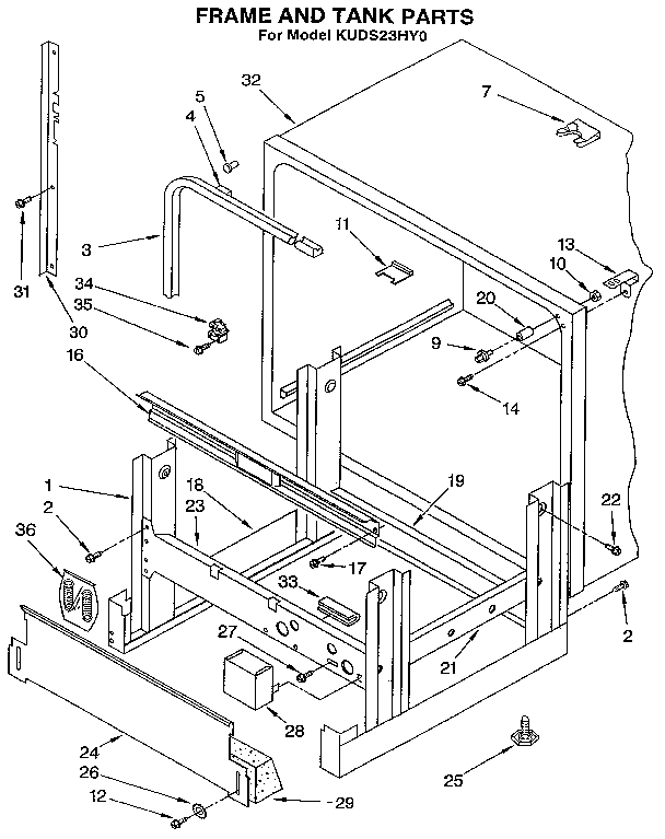 FRAME AND TANK