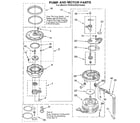 KitchenAid KUDA230YWH0 pump and motor diagram