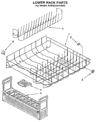 Lower rack