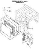 Door and latch