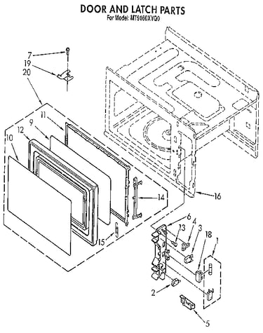 Door and latch