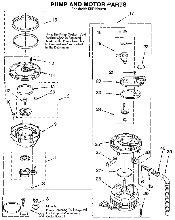 Pump and motor